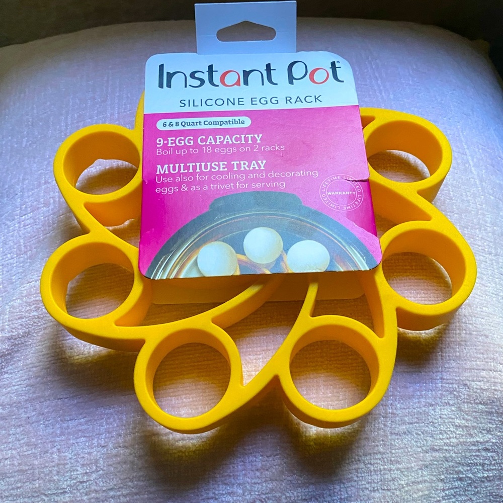 New Insta Pot Yellow Silicone Egg Holder